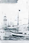 Iwasaki Yataro 的一艘蒸汽船,侧翼明轮船 Tokyo-maru